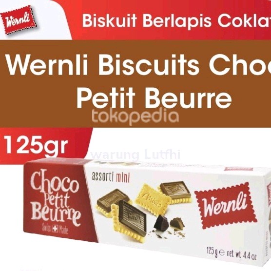 

Wernli Biscuits Choco Petit Beurre 125gr