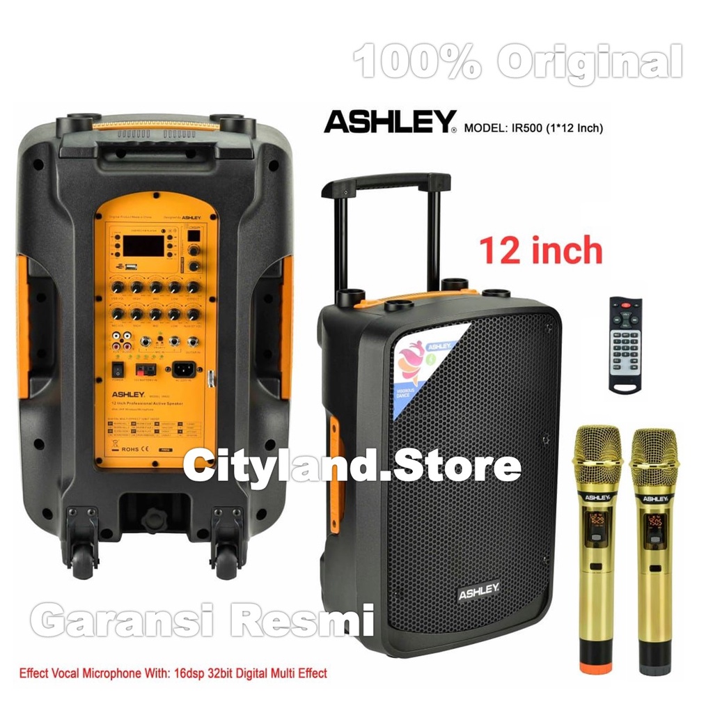 Ashley Ir500/ Speaker Portable Ashley ir500 Original Garansi Resmi