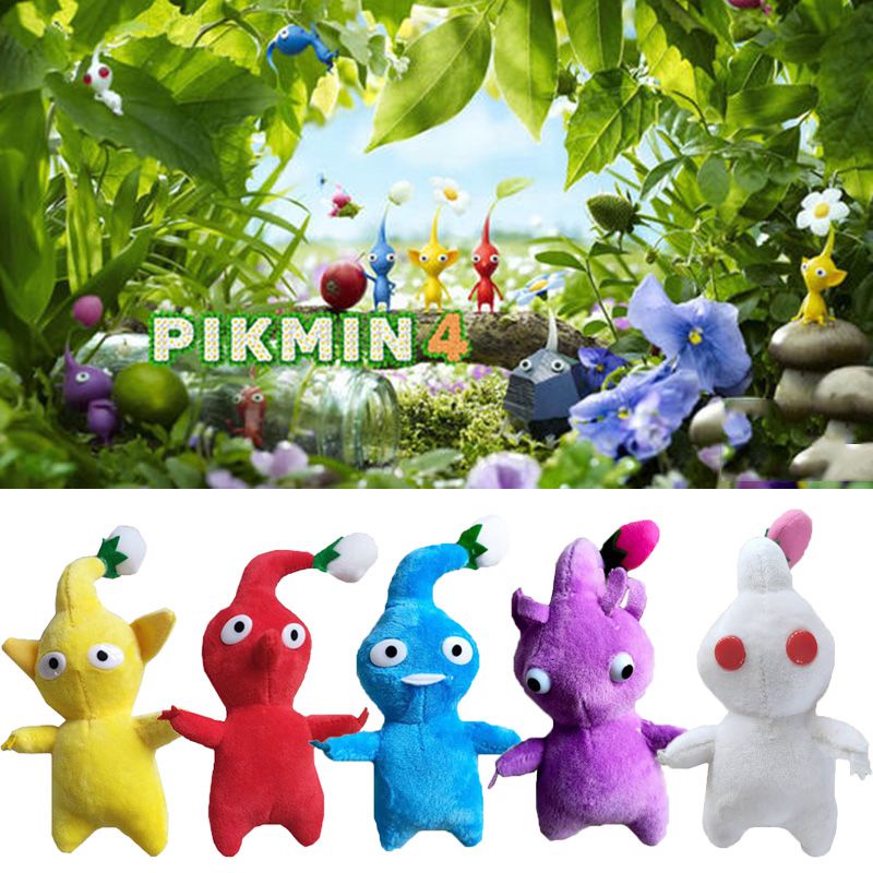 Game Plush Pikmin Mainan 15cm/6in Bunga Kuncup Lembut Boneka Boneka Hadiah Anak Koleksi