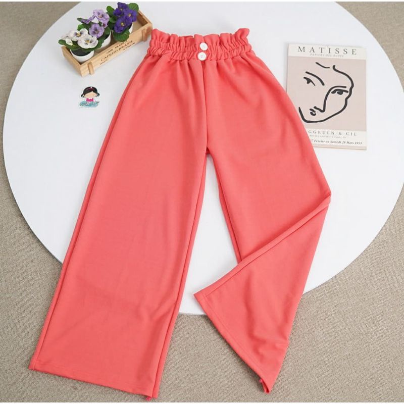 ZENA KULOT PANTS- BAHAN WAFFLE SUNCREPE