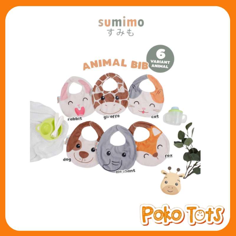 Sumimo Animal Bib Celemek Makan Bayi WHS