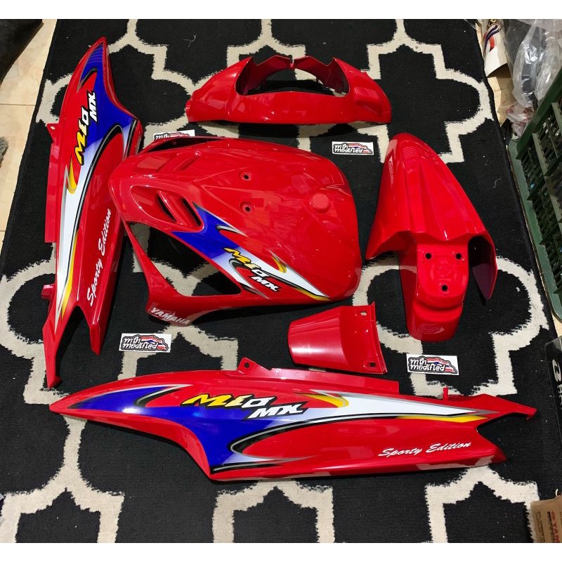 Body halus mio sporty ori 5tl merah striping mio mx bahan kodak paper thailand