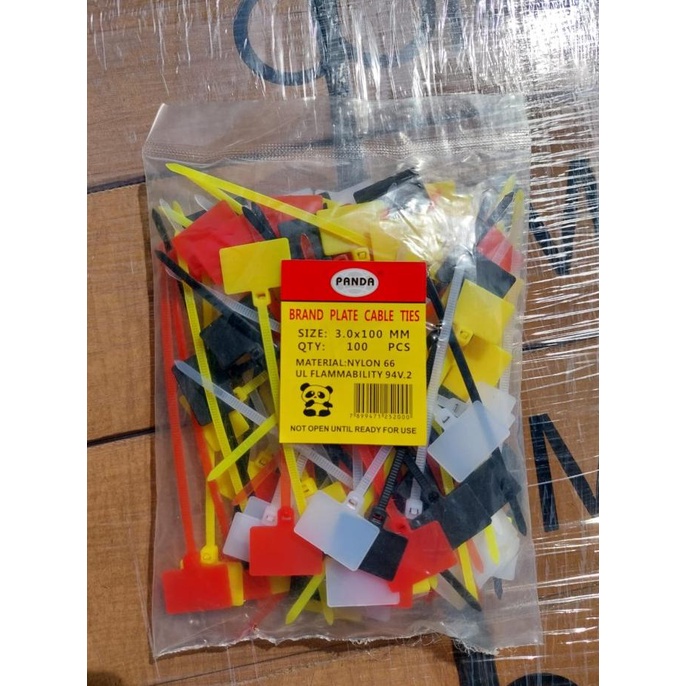 

Kabel ties label nylon marker 1 Pack MERAH PUTIH HITAM KUNING CAMPUR