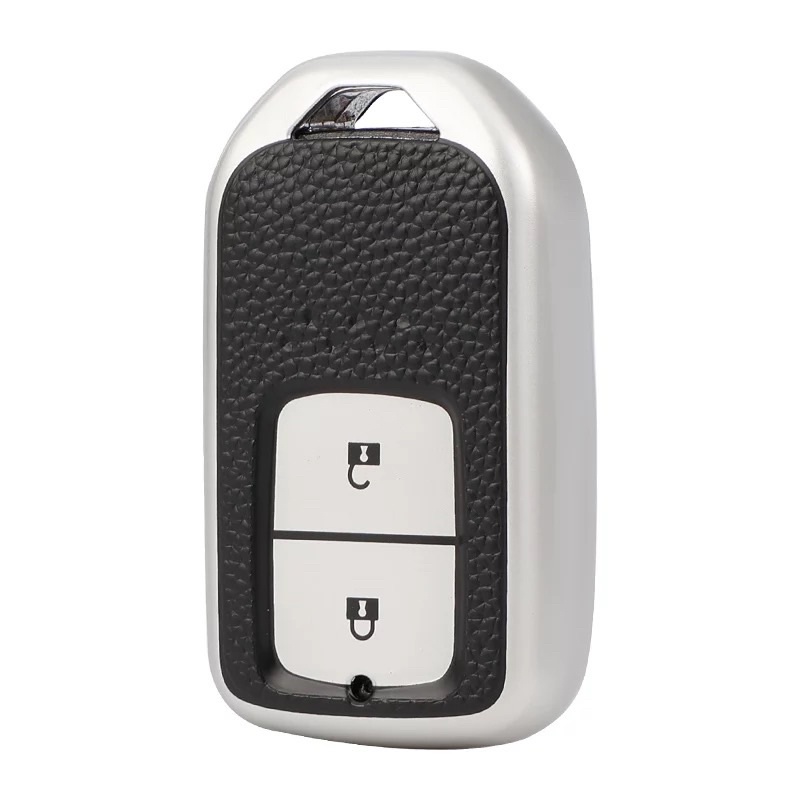Sarung kunci Smart key Mobil Honda Crv Hrv 2 Tombol Model Kulit
