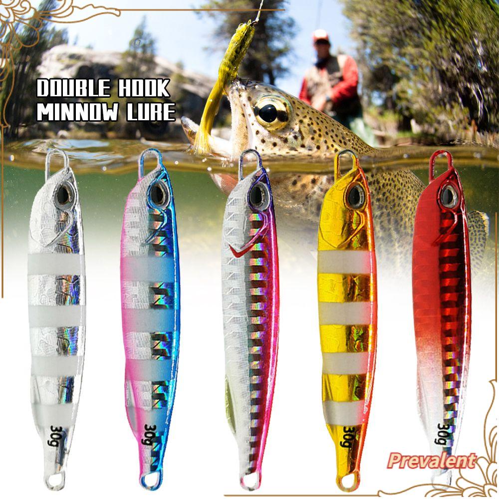 Preva Metal Fishing Lure Kait Ganda Tenggelam Ikan Kecil 60G 90mm Memimpin Casting