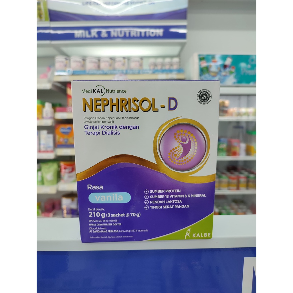 

Nephrisol D Vanila 210g (3 Sachet @ 70g)