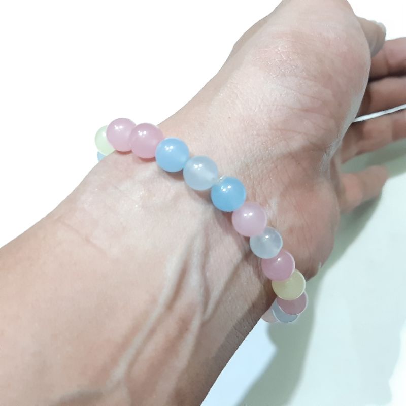 Gelang Cantik Batu Morganet 8mm 24Butir