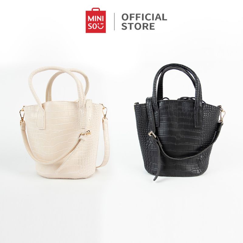[ORIGINAL] SLINGBAG MINISO CROCO / BUCKET BAG MINISO CROCO / HANDBAG MINISO CROCO / TAS SELEMPANG MI