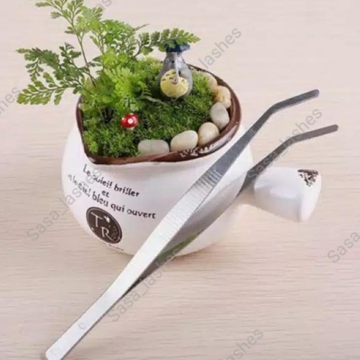 NEW--Pinset bulu mata Stainless Steel tebal