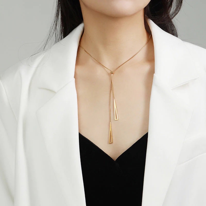 Ark.co - Kendra Necklace kalung adjustable slider minimalis