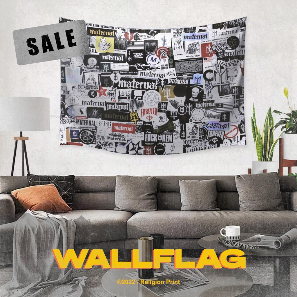 WALLFLAG MATERNAL DISASTER / BENDERA POSTER KAIN AESTHETIC