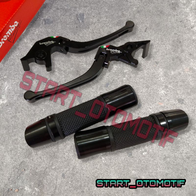 HANDLE REM LIPAT PCX PCX 150 PCX 160 ADV 150 VARIO 160 ABS PLUS GRIP HANDGRIP MODEL RIZOMA BLACK