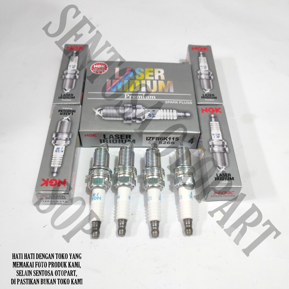 Busi Laser Iridium Mobilio Brio Original 1Set 4Pcs