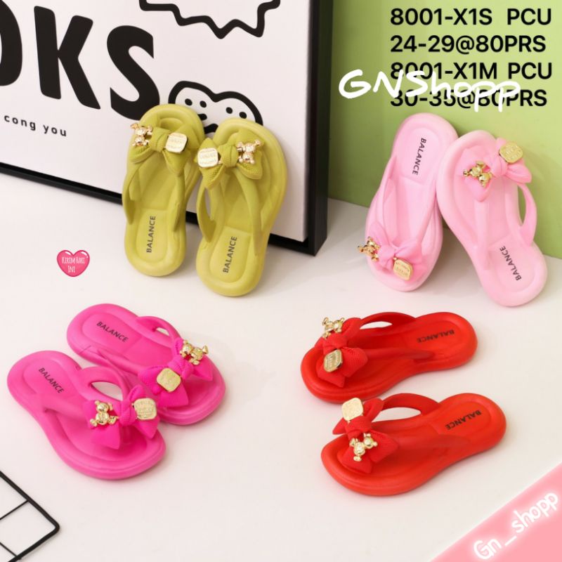 30-35 Sandal Anak Perempuan Jepit Balance Pita 8001 9001