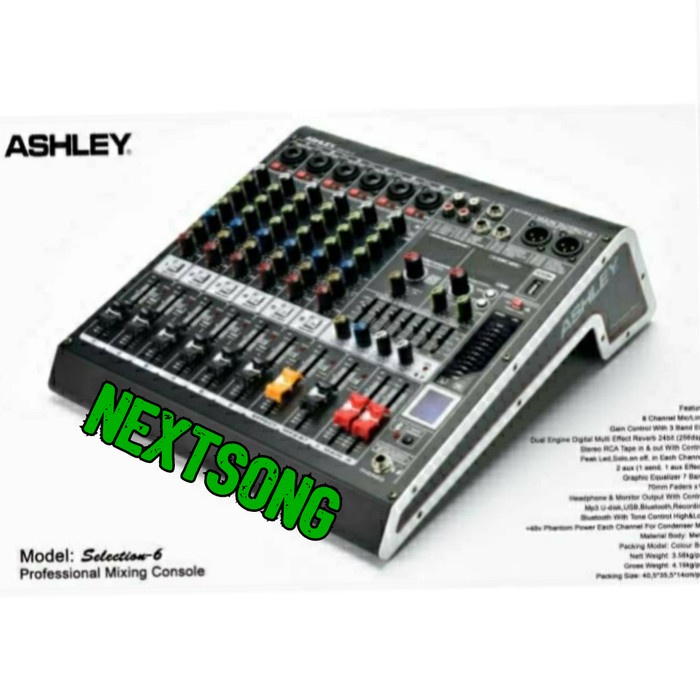 MIXER ASHLEY SELECTION 6 MIXER ASHLEY 6 CHANNEL ORIGINAL