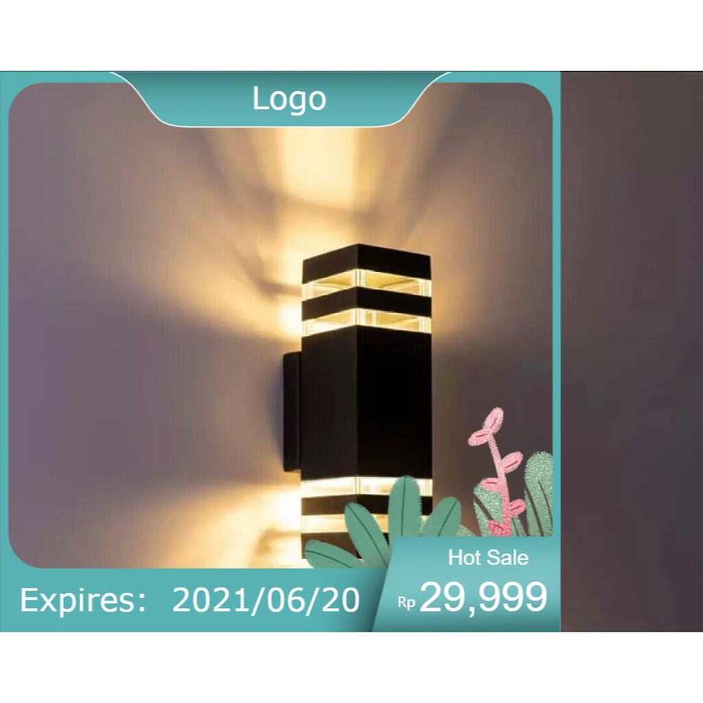 lampu hias dinding rumah taman cafe murah oudor indor lampu hias pvc