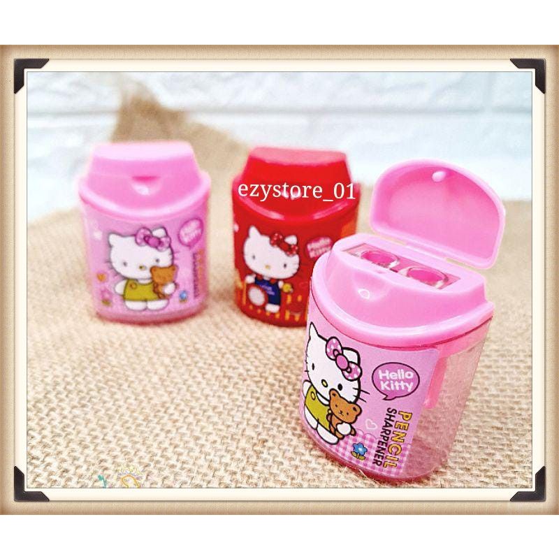 

Rautan 2 Lubang HELLO KITTY 7046 / Serutan Pensil Karakter Fancy Lucu