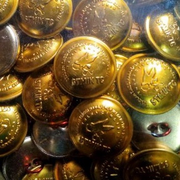 kancing jaket almamater STIMIK tc , custom kancing almamater