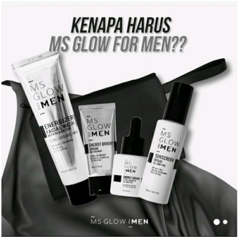 paket Ms Glow Men/ Paket Basic Ms Glow men/ Maskulin Ms Glow / Sunscreen Ms Glow