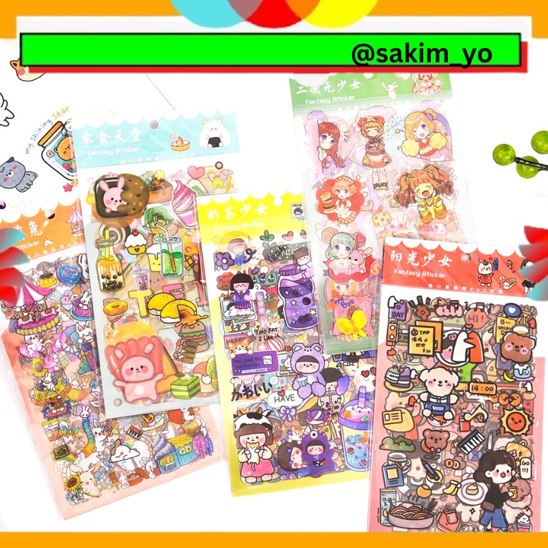 

Stiker Sticker Setiker Wallsticker Walsetiker Wallstiker Mini Sticky Notes Note Message Japanese Korean Korea Lucu kartun girl finger Memo Label Mini Cute Pembatas Buku Books Diary Diari Anak Cewek Murah Bagus Lucu Mainan Tempelan HP @sakim_yo