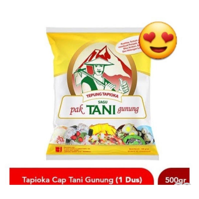 

TEPUNG TAPIOKA CAP PAK TANI GUNUNG 500gr