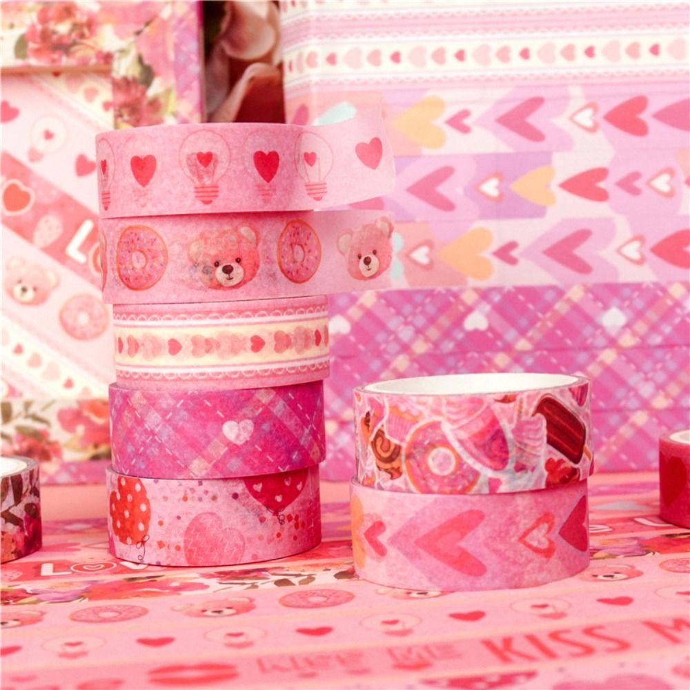 Preva 10PCS/Set Washi Tape Kreatif Alat Tulis Akun Tangan Untuk Scrapbooking Planner DIY Bahan Stiker Hias