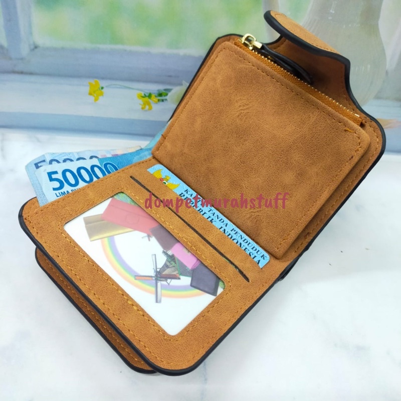 COD DOMPET WANITA KECIL/MINI KANCING RESLETING