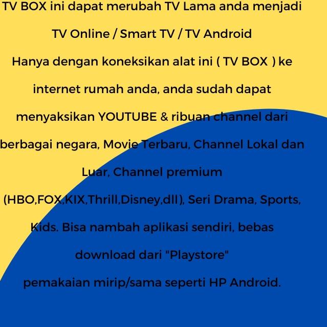 Baru Termurah set to box tv digital tv box android 10 ram 2 rom 16 gb terlaris