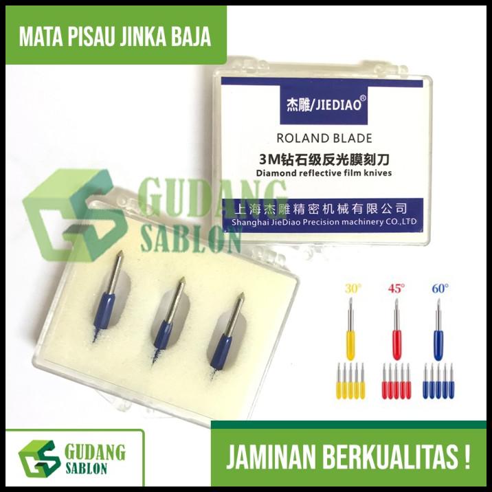 

Promo Mata Pisau Baja Mesin Cutting Jinka 60 Derajat / Roland Blade Jinka