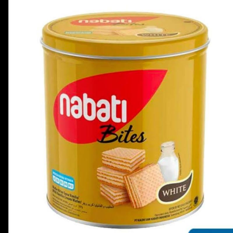 

nabati kaleng bulat white