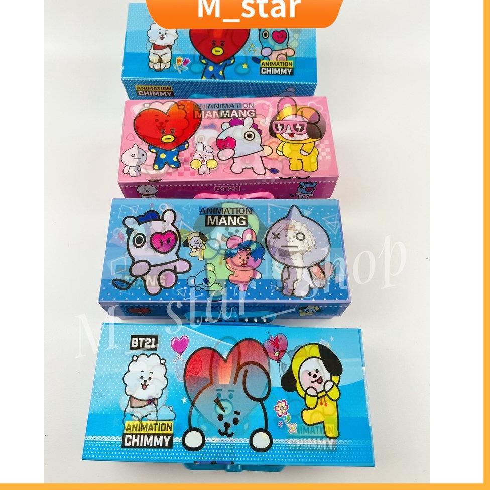 

(W-K7K)(➸) kotak pensil KODE 3 TINGKAT metalik 3dimensi/3D3susun/pencil case password/kotak pin/karakter anak banyak diminati
