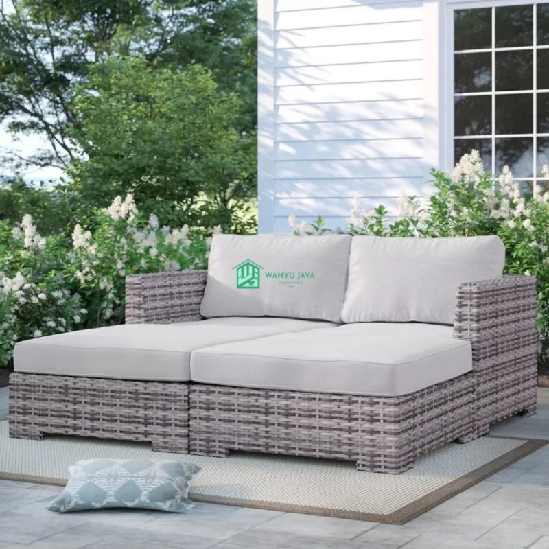 Daybed Minimalis Rotan Sintetis