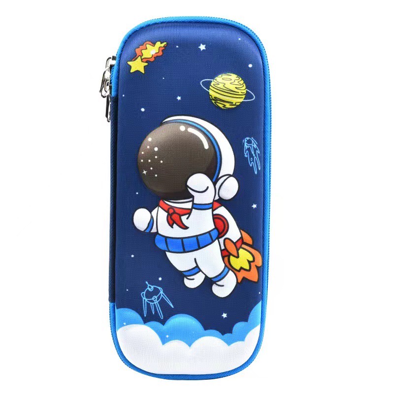 IMPOR KOTAK PENSIL SEKOLAH ANAK MOTIF ASTRONOT ROKET BAHAN EVA TEBAL