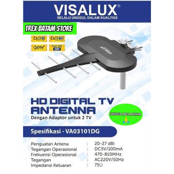 VISALUX HD DIGITAL TV ANTENA (BATAM)