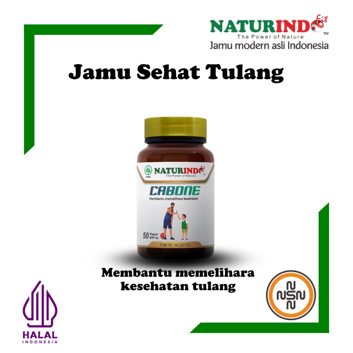 Obat Herbal Memperkuat Tulang, Membantu Pertumbuhan Gigi -Naturindo- Cabone