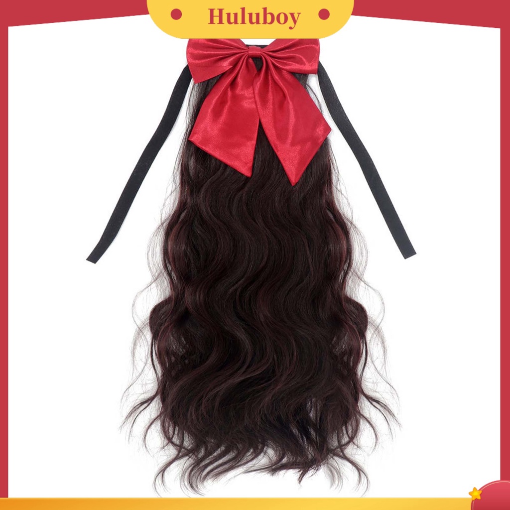 Wig Rambut Panjang Keriting Elastis Untuk Wanita