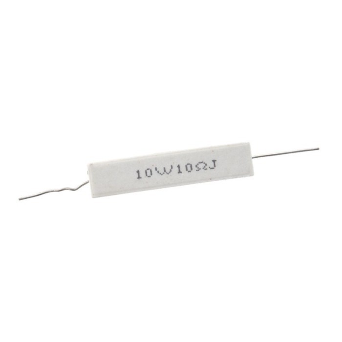 Resistor 10w 10 ohm Resistor Batu 10 Watt 10 Ohm putih kotak 10ohm