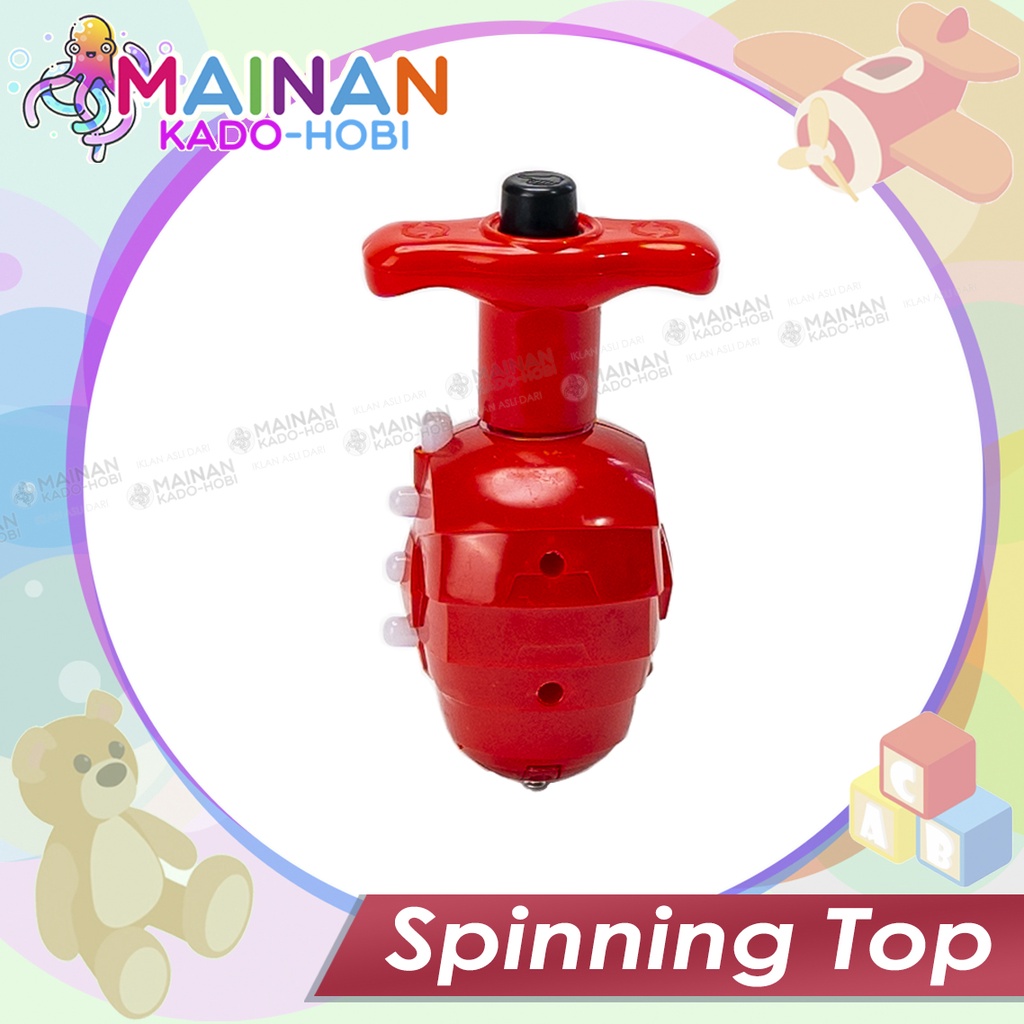 MAINAN ANAK LAKI SPINNING TOP GANGSING PUTAR SUPERHERO IRONMAN