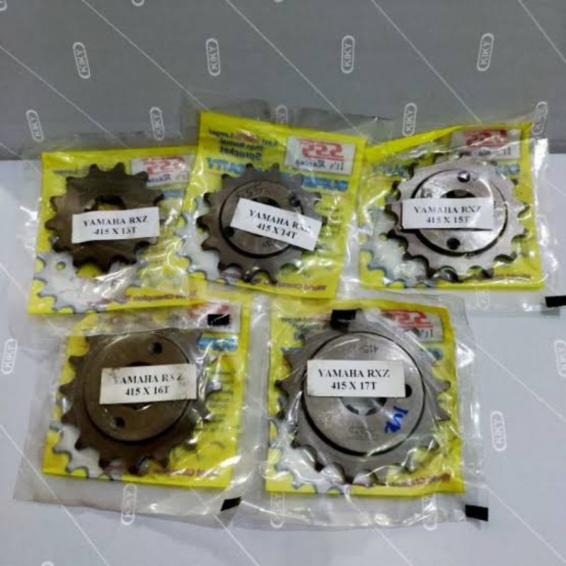 Gear Depan SSS RXZ 415 428 ready ukuran 12 13 14 / 15 untuk semua Motor Bebek Yamaha RXZ, RX s , RX-