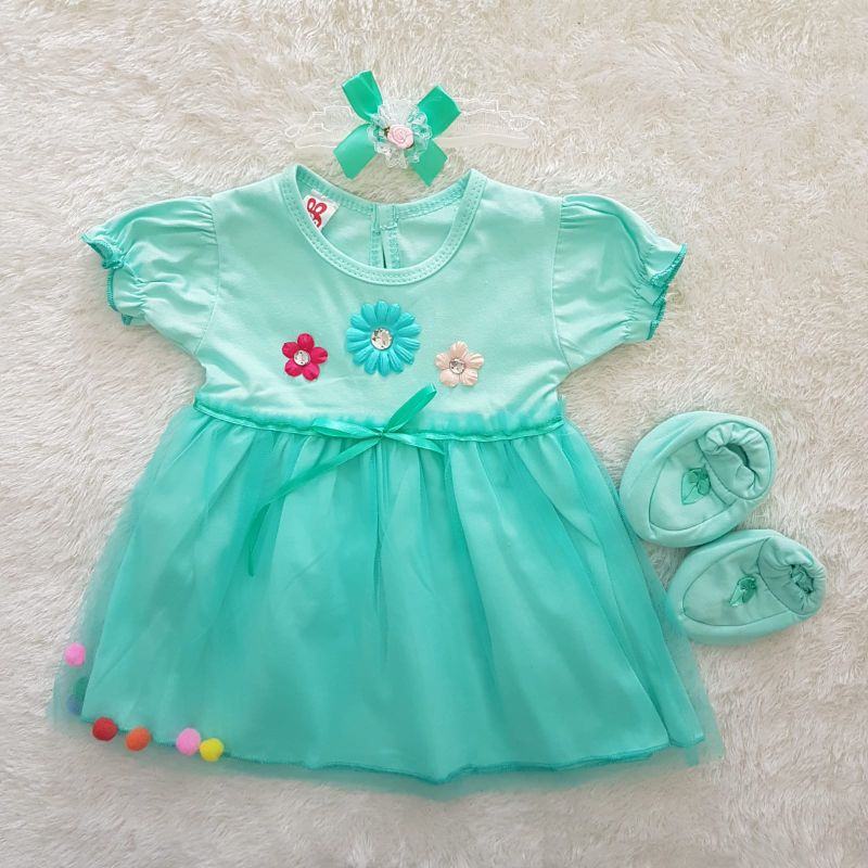 Baju Bayi Set dress 3in1