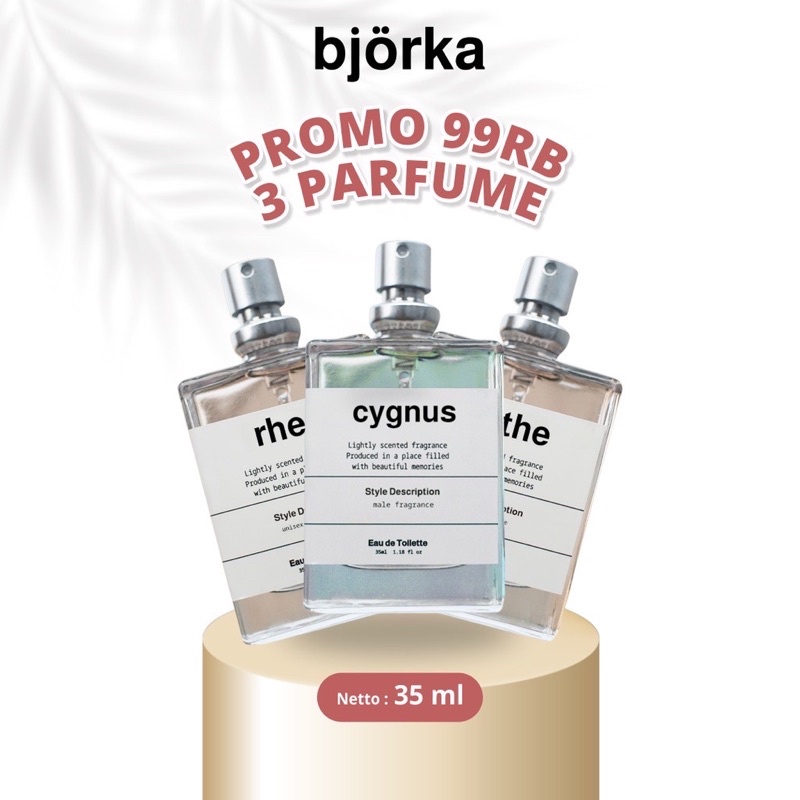 BUNDLING PAKET 3 PARFUM BJORKA BEBAS PILIH