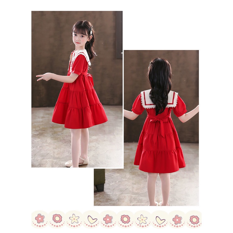Dress Anak Perempuan Teen EMMA Baju Gaun Remaja Perempuan dengan kerah Import