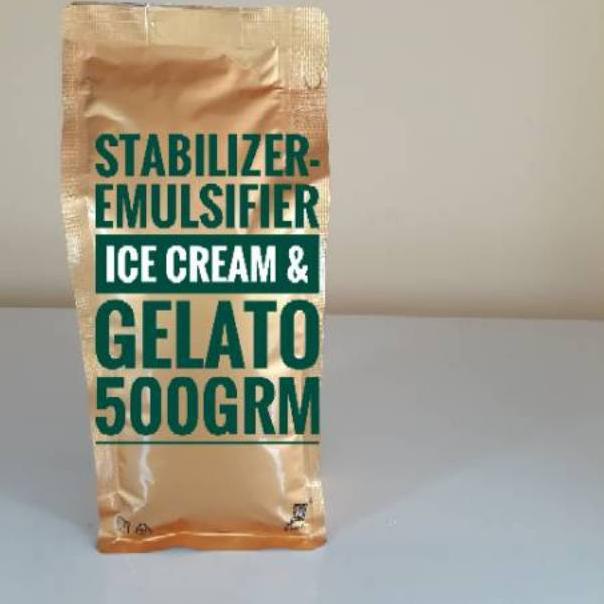 

[M-7E ➸] Stabilizer-Emulsifier Ice Cream & Gelato [GOLD] - 500grm-paling laris