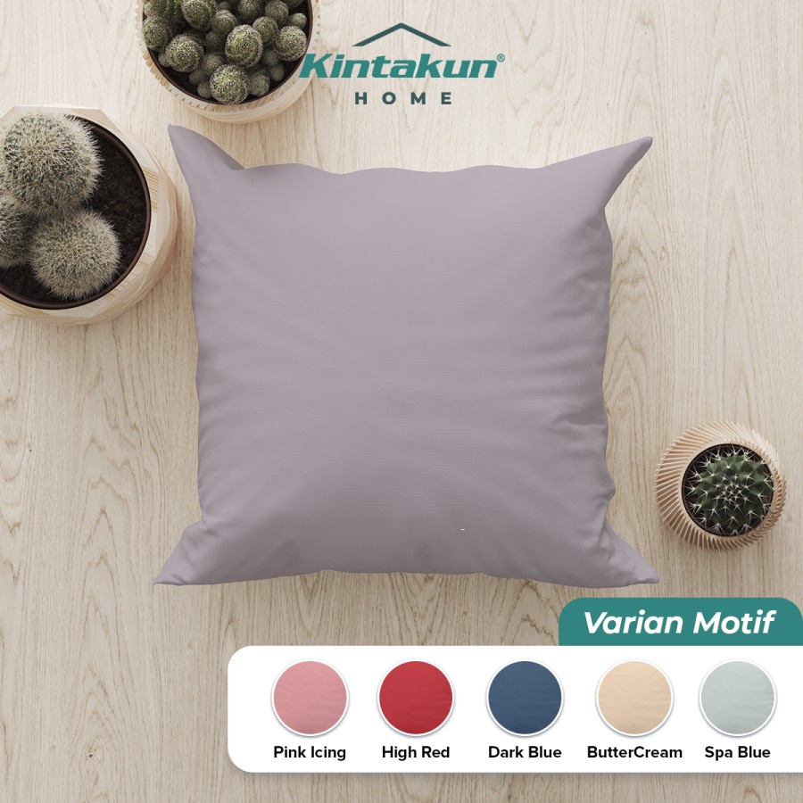 Bantal Sofa Kintakun Warna Pastel Ukuran 40x40 - 50x50cm