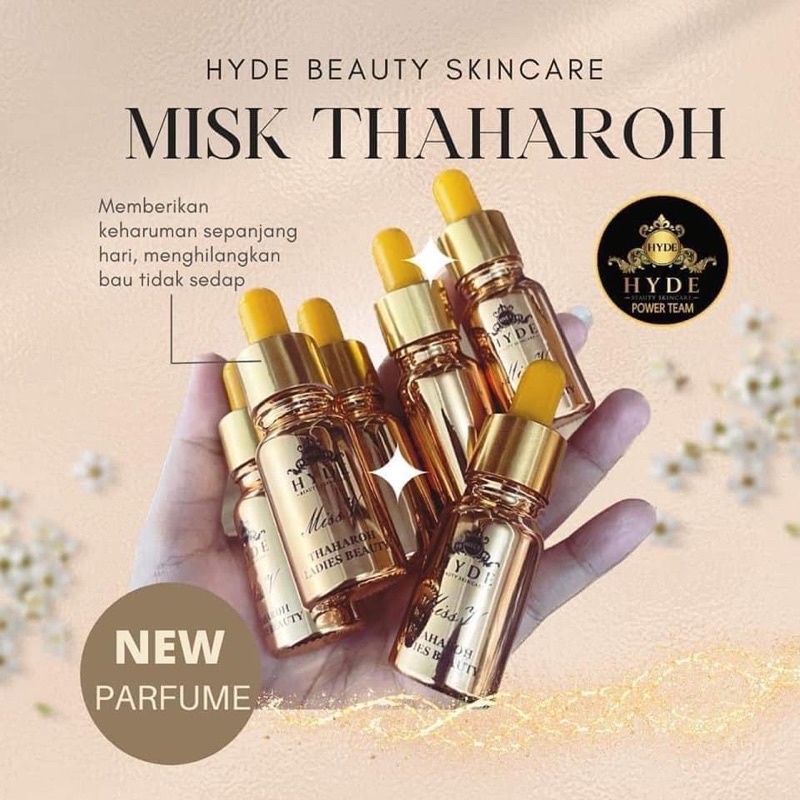 HYDE MISK THAHARAH PREMIUM KUALITAS SULTHAN WANGI TAHAN LAMA