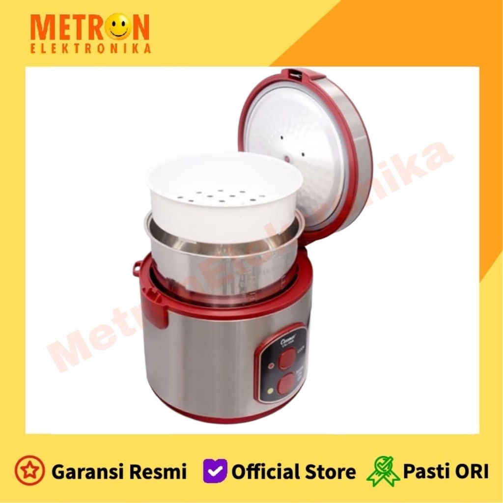 Cosmos CRJ-9368 Rice Cooker 3In1 Magic Com 2 Ltr Stainless Steel