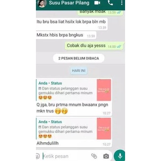 

➤ SUSU PENGGEMUK/ PENAMBAH BERAT BADAN ORI BY MILKSHAKE AMPUH 100% ₵