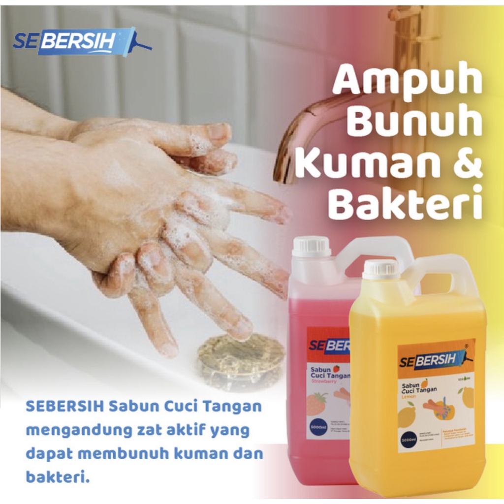 SEBERSIH Handsoap Sabun Cuci Tangan 5 Liter KHUSUS KIRIM JNE