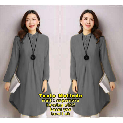 TUNIC MELINDA Baju Atasan Wanita Terbaru- B1-Love - 60466 (XL)