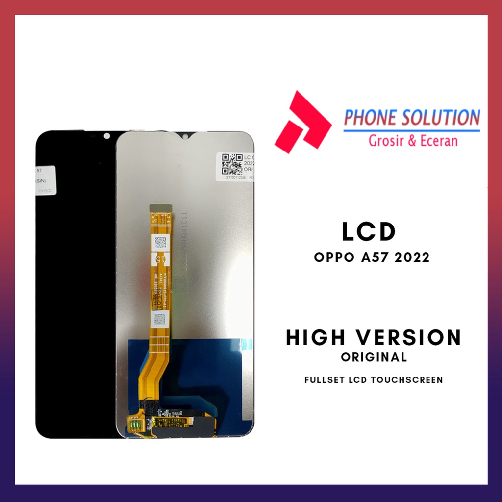 LCD Oppo A17 / A17K 4G Original 100% Fullset Touchscreen - Parts Kompatibel Dengan Produk Oppo // Supplier LCD Oppo - Garansi 1 Bulan